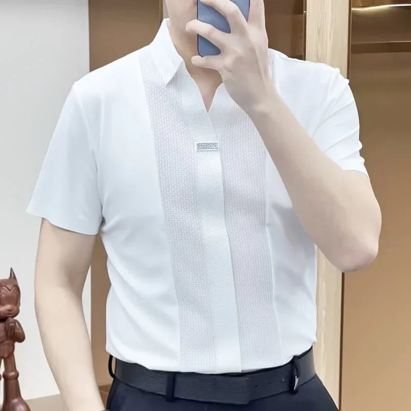 Men's Premium Patchwork Business Casual Patchwork Shirt😎🔥